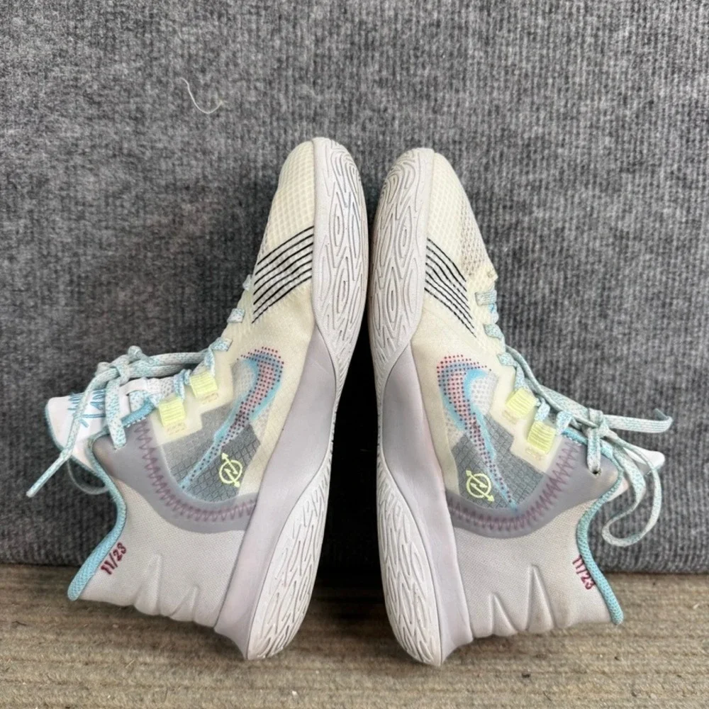Nike Kyrie Flytrap 4 Basketball Shoes White Blue Citron Women 5